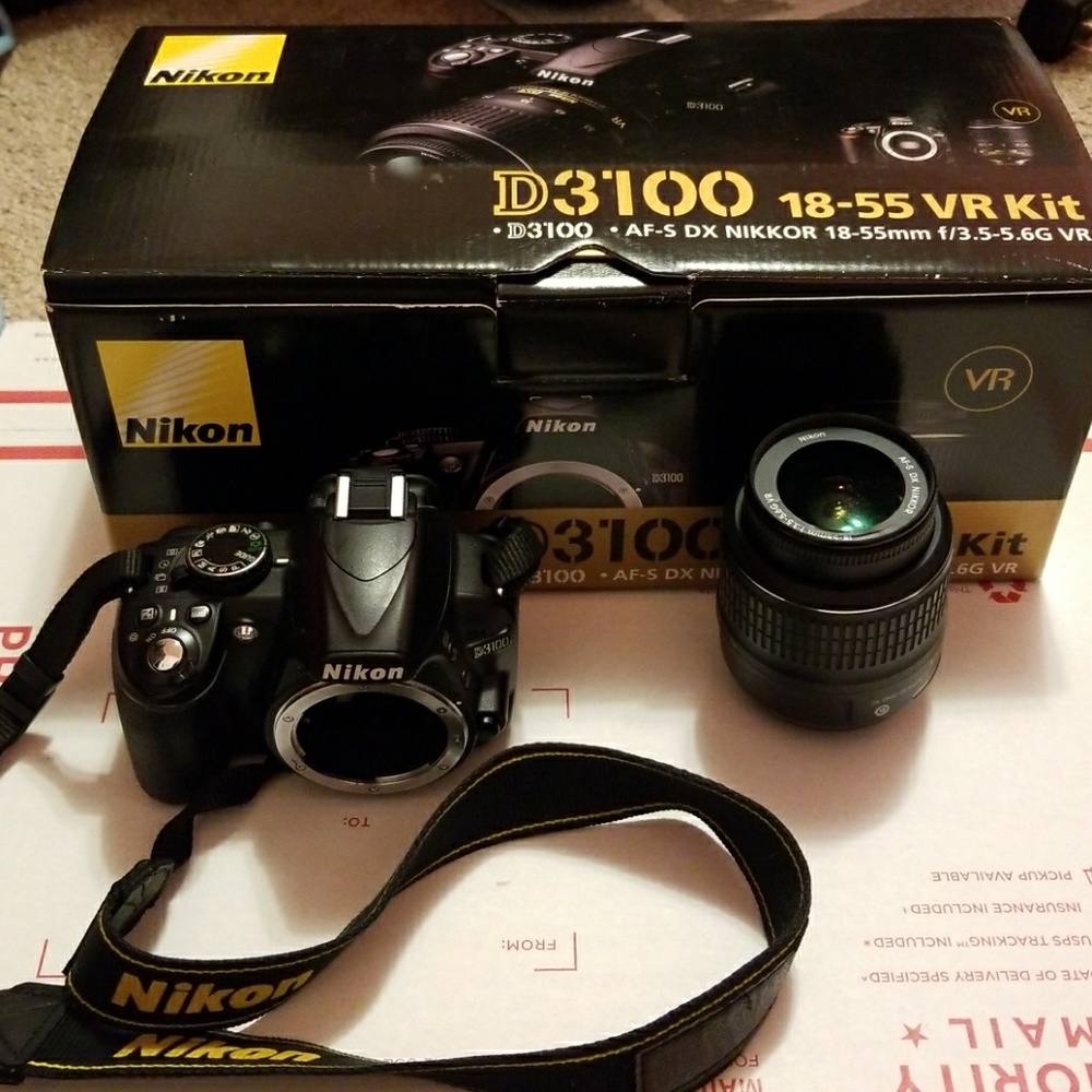 Nikon D3100 and 18-55 AFS DX NIKKOR lens